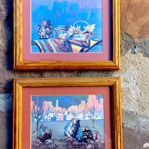 Taos Pueblo Stached Picture Frames 12x10”